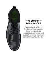 Vance Co. Men's Fegan Tru Comfort Foam Cap Toe Lace-Up Ankle Boots