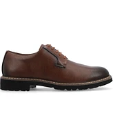 Vance Co. Men's Martin True Comfort Foam Plain Toe Lace-Up Derby Shoes