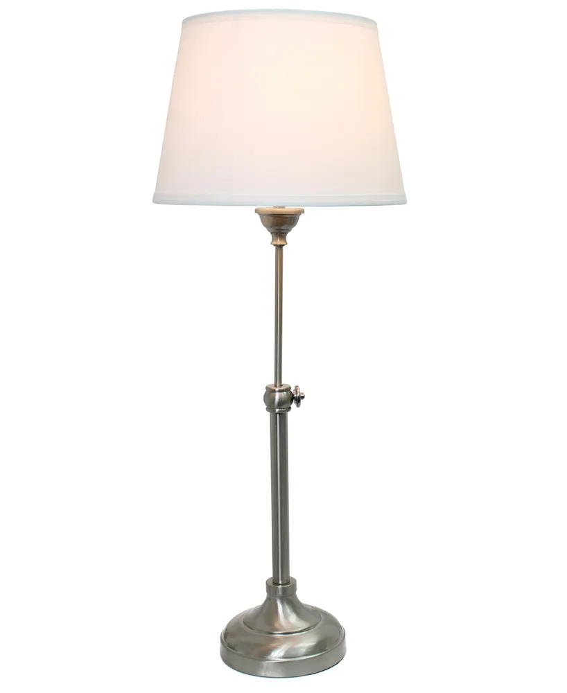 Lalia Home Manhattan Extendable 3 Piece Metal Lamp Set