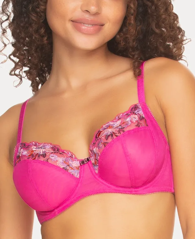 Paramour Women's Fleurs 4-Section Cup Unlined Embroidered Underwire Bra,  115166