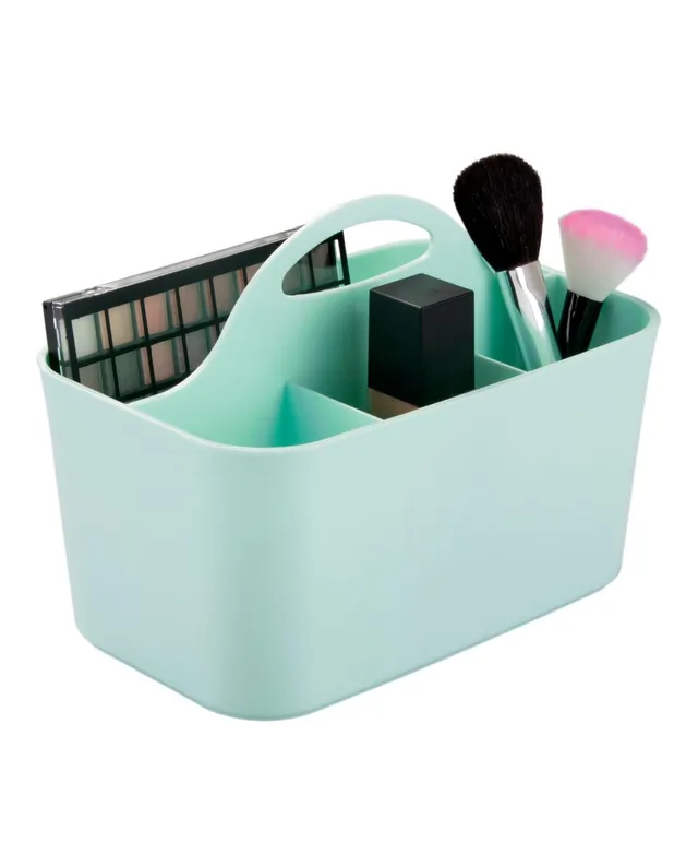 mDesign Plastic Shower Caddy Storage Organizer Basket with Handle - Wisteria