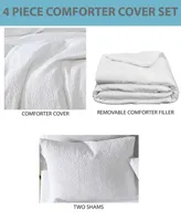 Riverbrook Home Fagen Matelasse 4-Pc. Comforter with Removable Cover Set
