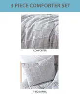 Riverbrook Home Jadan Clip Waffle 4-Pc. Comforter with Removable Cover Set