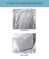Riverbrook Home Jadan Clip Waffle 4 Pc. Comforter With Removable Cover Sets