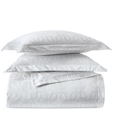 Hotel Collection Fresco Jacquard 525-Thread Count Egyptian Cotton 3-Pc. Duvet Cover Set, Full/Queen, Exclusively at Macy's