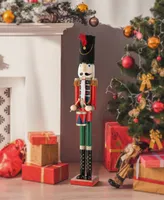 Glitzhome 42" H Wooden Christmas Soldier Nutcracker