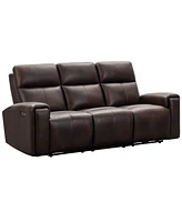 Keegan 88" Leather Power Reclining with Power Headrests Sofa