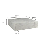 Nash 40" Marble Square Coffee Table
