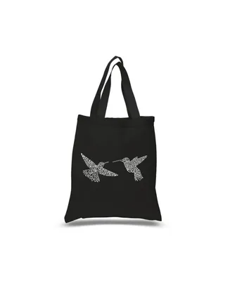 La Pop Art Hummingbirds - Small Word Tote Bag