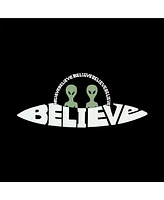 Believe Ufo - Small Word Art Tote Bag