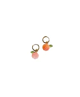 seree Harvest — Raspberry Jade stone charm earrings