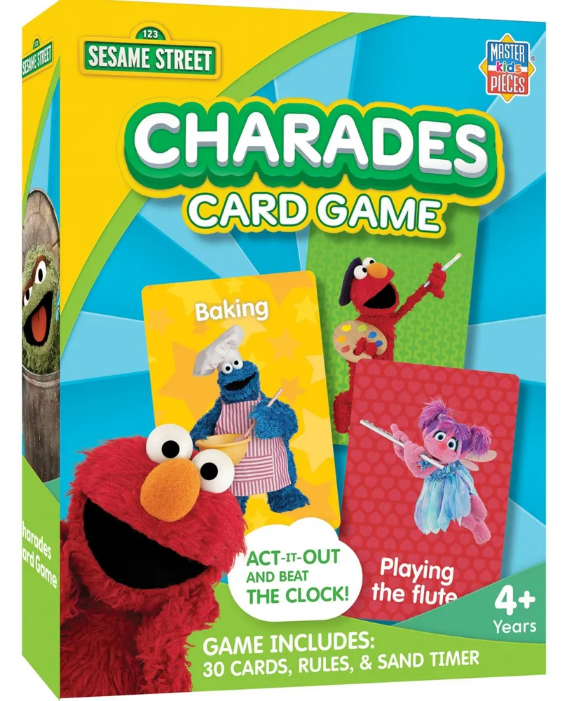 Masterpieces Sesame Street Charades Card Game for Kids