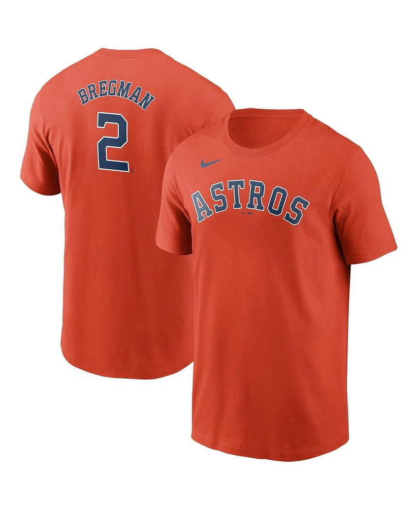 Nike Men's Alex Bregman Houston Astros Name and Number Player T-Shirt