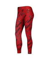 Women's Concepts Sport Red Tampa Bay Buccaneers Breakthrough Allover Print Lounge Leggings