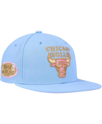 Men's Mitchell & Ness Light Blue Chicago Bulls Hardwood Classics Soul Pastel Snapback Hat