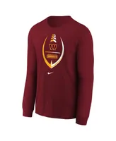 Preschool Boys and Girls Nike Burgundy Washington Commanders Icon Football Performance Long Sleeve T-shirt