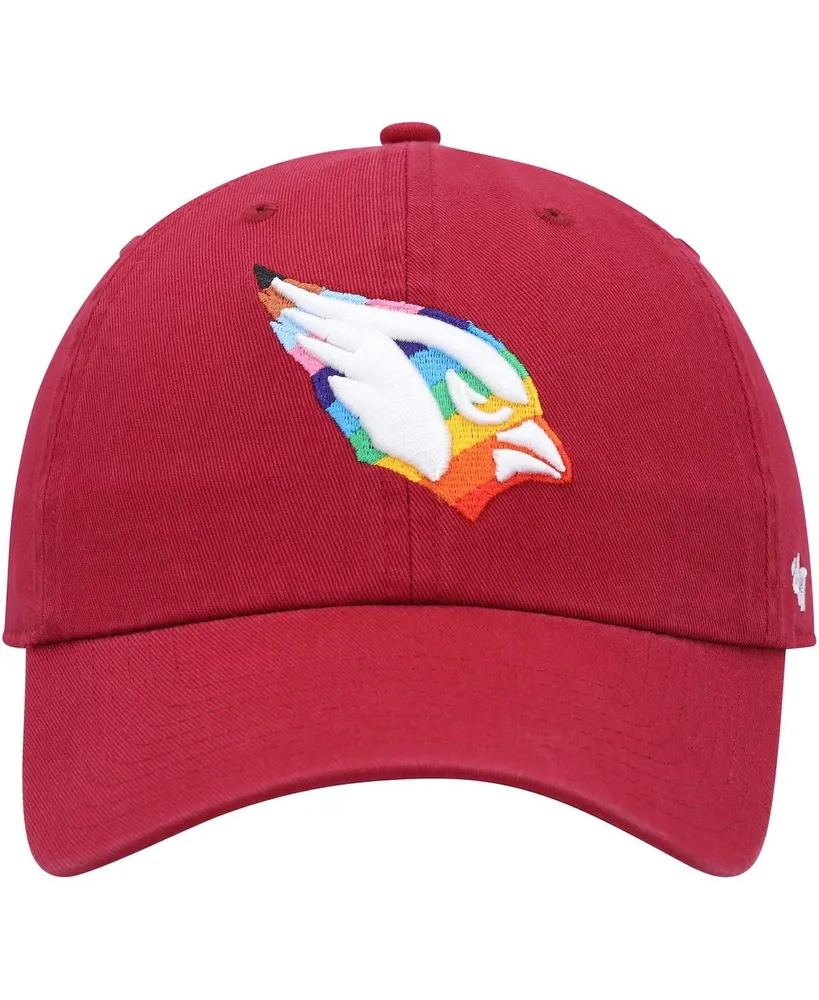 Men's '47 Brand Cardinal Arizona Cardinals Pride Clean Up Adjustable Hat