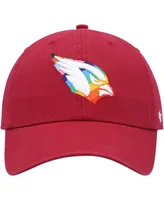 Men's '47 Brand Cardinal Arizona Cardinals Pride Clean Up Adjustable Hat