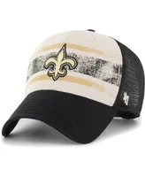 Men's '47 Brand Cream New Orleans Saints Breakout Mvp Trucker Adjustable Hat