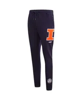 Men's Pro Standard Navy Illinois Fighting Illini Classic Dk Jogger Pants