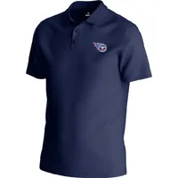 Men's Navy Tennessee Titans Big and Tall Birdseye Polo Shirt