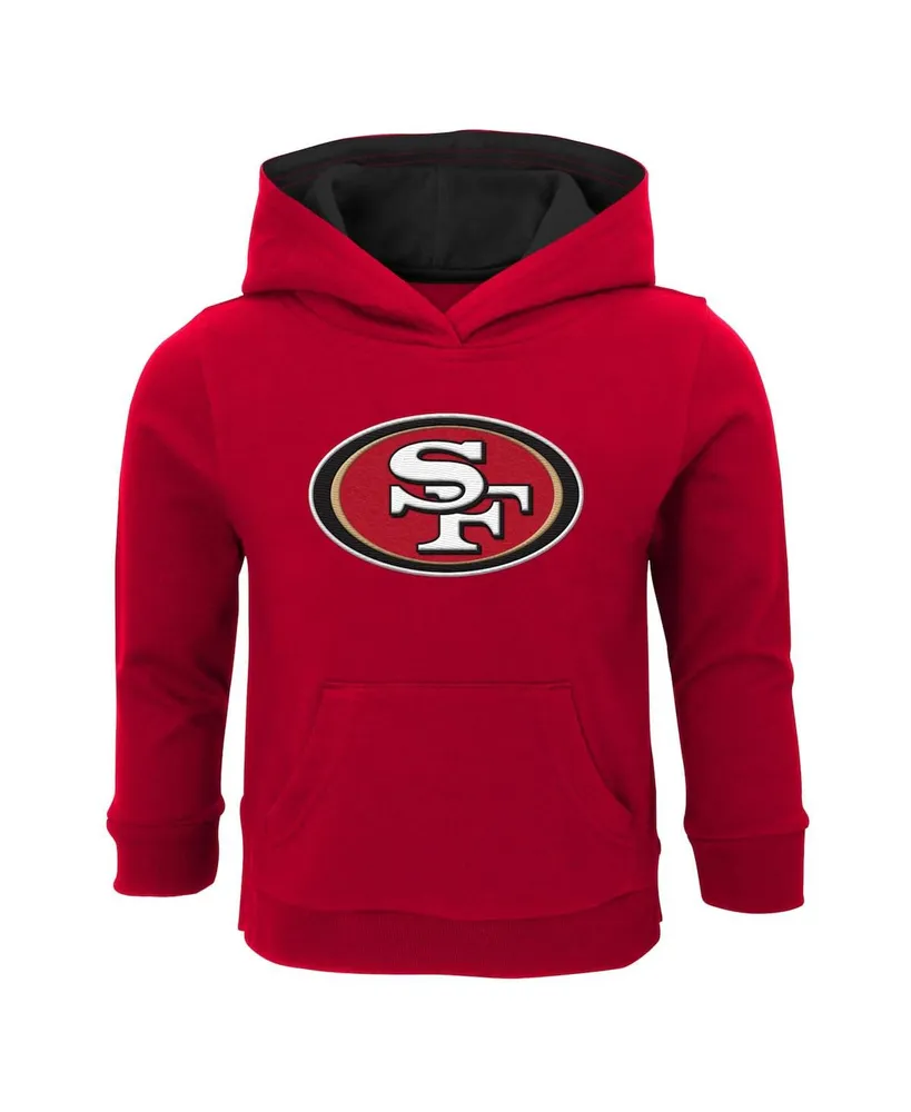 Toddler Scarlet San Francisco 49ers Team Logo Pullover Hoodie