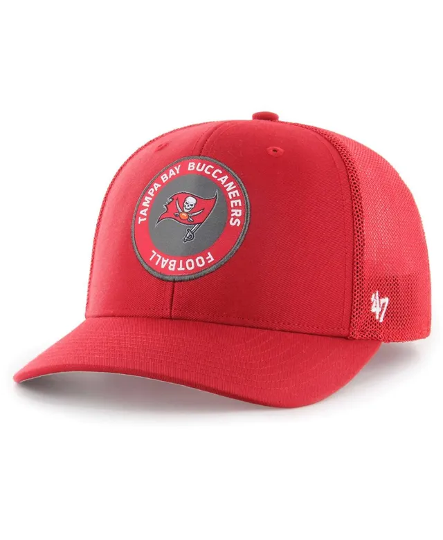 Men's '47 Red Tampa Bay Buccaneers Unveil Flex Hat Size: Small/Medium