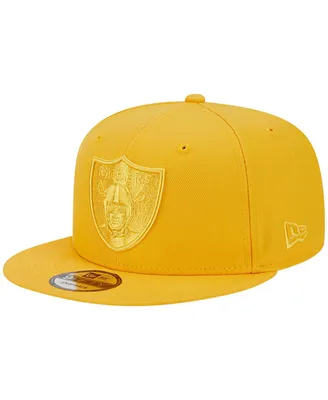 Men's New Era Gold Las Vegas Raiders Color Pack 9FIFTY Snapback Hat