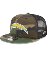 Men's New Era Camo Los Angeles Chargers Main Trucker 9FIFTY Snapback Hat