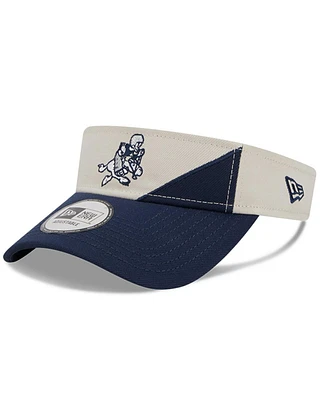Men's New Era Cream, Navy Dallas Cowboys 2023 Sideline Historic Adjustable Visor