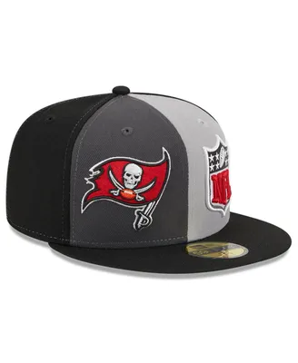 Men's New Era Gray, Black Tampa Bay Buccaneers 2023 Sideline 59FIFTY Fitted Hat