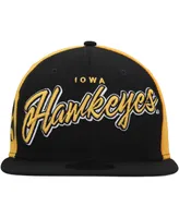 Men's New Era Black Iowa Hawkeyes Outright 9FIFTY Snapback Hat