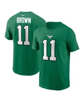 Big Boys Nike A.j. Brown Kelly Green Philadelphia Eagles Alternate Player Name and Number T-shirt