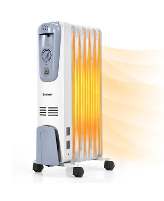 Costway 1500W Electric Oil Filled Radiator Space Heater