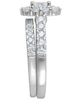 Diamond Oval Halo Bridal Set (2 ct. t.w.) in 18k White Gold