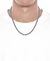 Men's Black Diamond 22" Tennis Necklace (5 ct. t.w.) in Sterling Silver