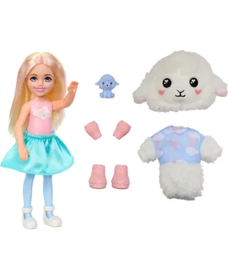 Cutie Reveal Doll and Accessories, Cozy Cute T-shirts Lion, "Hope" T-shirt, Purple-Streaked Blonde Hair, Brown Eyes - Multi
