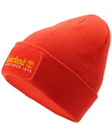 Timberland Men's Established 1973 Logo Patch Beanie