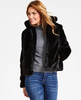 I.n.c. International Concepts Petite Cropped Faux-Fur Jacket, Created for Macy's