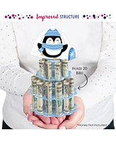 Big Dot of Happiness Winter Penguins - Diy Holiday and Christmas Party Money Holder Gift - Cash Cake