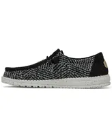 Hey Dude Women's Wendy Woven Zig Zag Casual Moccasin Sneakers from Finish Line