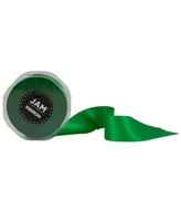 Jam Paper Double Faced Satin Ribbon - 1.5" Wide x 25 Yards - Emerald Green - Sold Individually