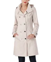 Kimi + Kai Women's Eeva Water-Resistant Hooded Trench Coat