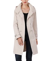 Kimi + Kai Women's Eeva Water-Resistant Hooded Trench Coat