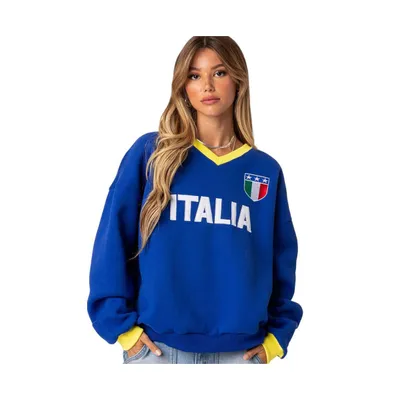 Edikted Women's Italy oversized sweatshirt