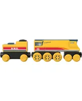 Fisher Price Thomas and Friends Wooden Railway, Rebecca Engine and Coal-Car - Multi