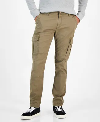 Sun + Stone Men's Garment-dyed Straight-Fit Morrison Tapered Cargo Pants, Created for Macy's