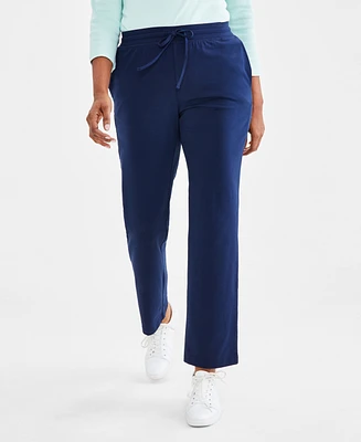 Style & Co Petite Mid-Rise Pull-On Pants, Short, Created for Macy's