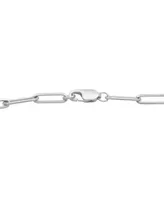 Diamond Paperclip Link Tennis Bracelet (1/4 ct. t.w.) in Sterling Silver, Created for Macy's