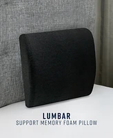 ProSleep Lumbar Back Support Memory Foam Accessory Pillow